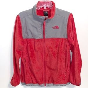 Girls North Face Fuzzy Dip Up Jacket